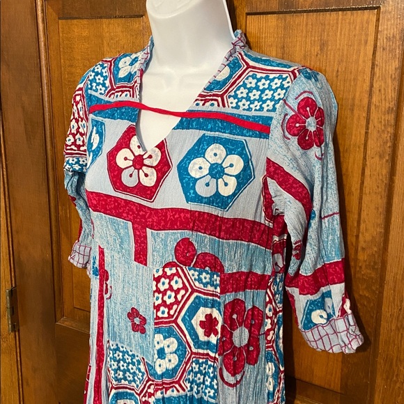 AYSAYA Dresses & Skirts - AYASYA BOHO Vibrant Color Intricate Patterns Tropical Gypsy Size Small / Medium